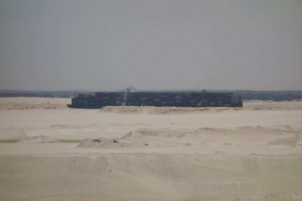 a vessel on the Suez