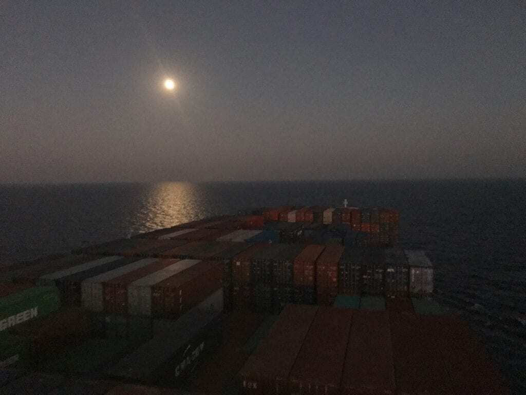 Moon over the Red Sea