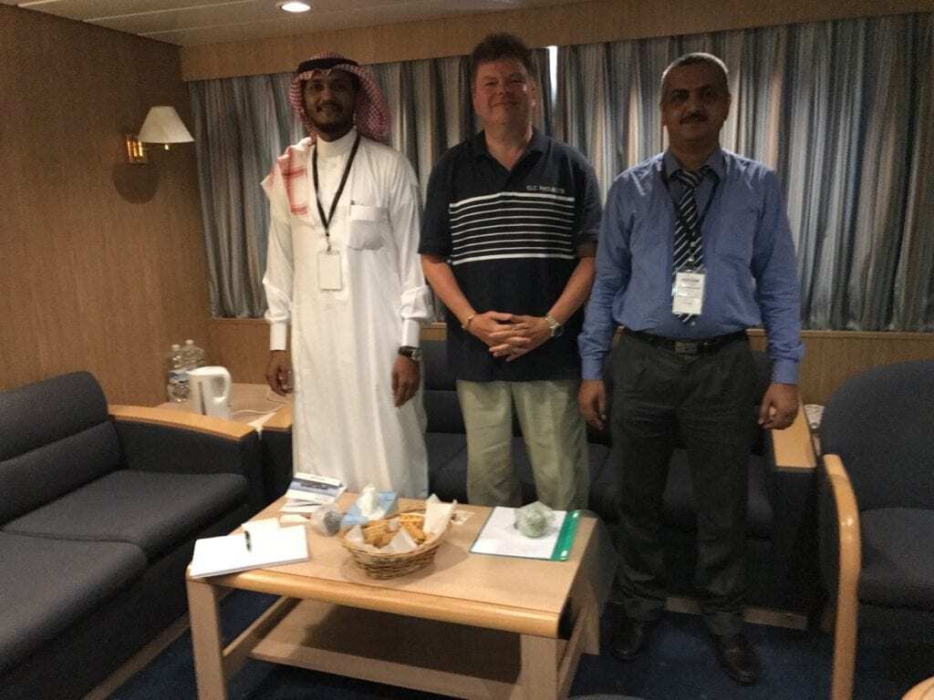 Meeting onboard with CMA CGM Jeddah office