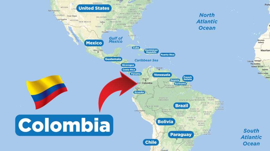 Map of Colombia