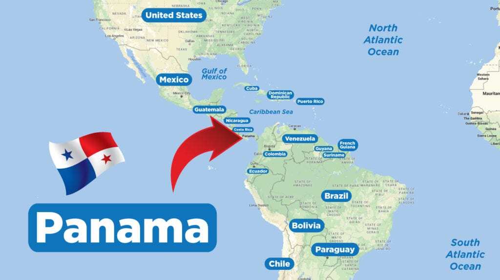 Подробная карта панамы