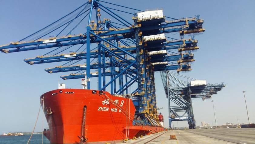 Discharging STS cranes for the new berth at RSGT Container Terminal