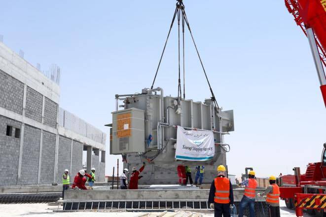 Transformers handled by Sharaf Shipping Agency for sites at Aindar and Foudah
