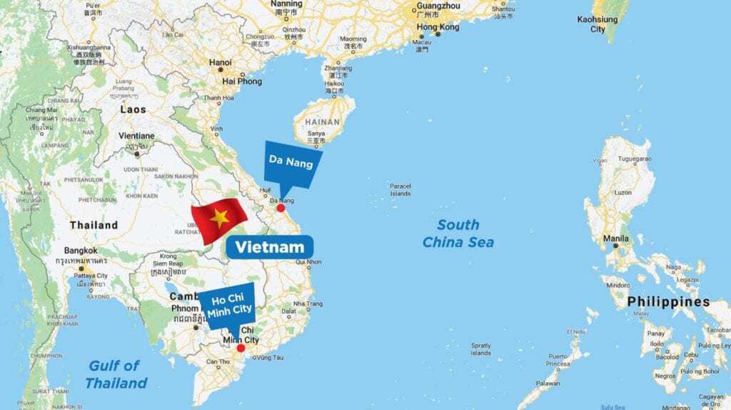 Map of Vietnam