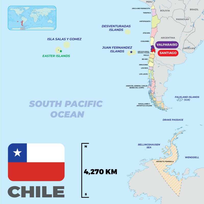 Map of Chile