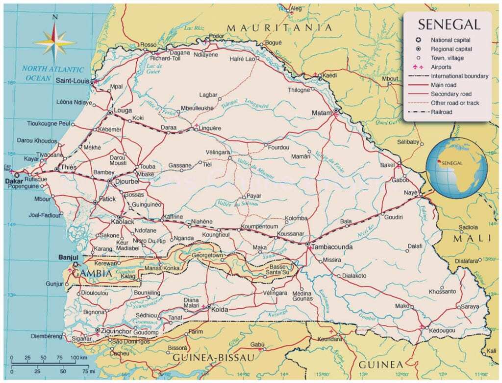 Senegal Map