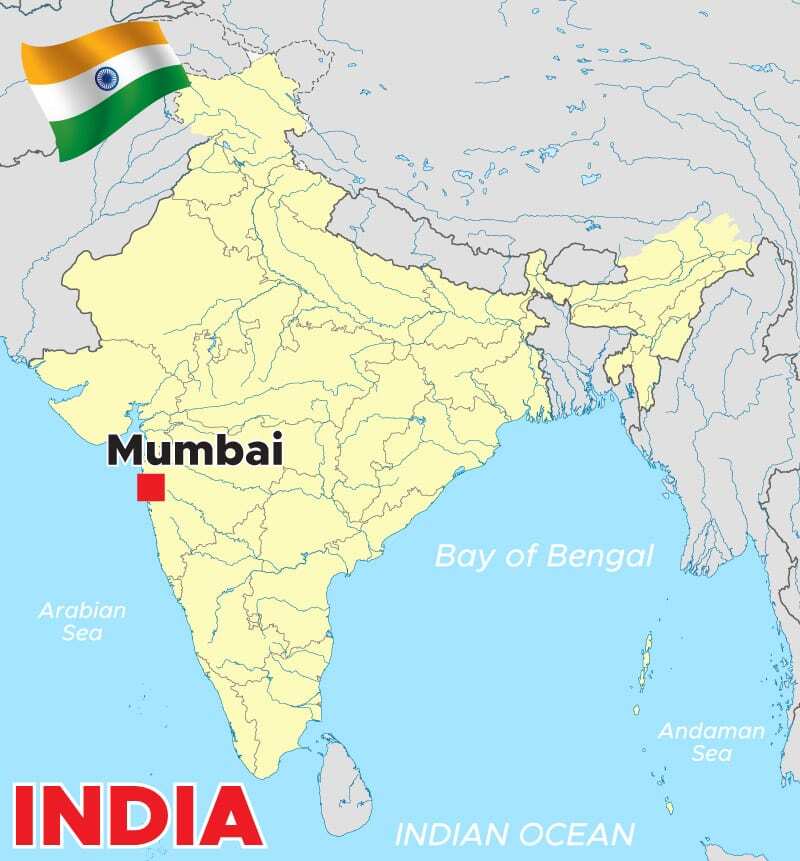 Mumbai India Map