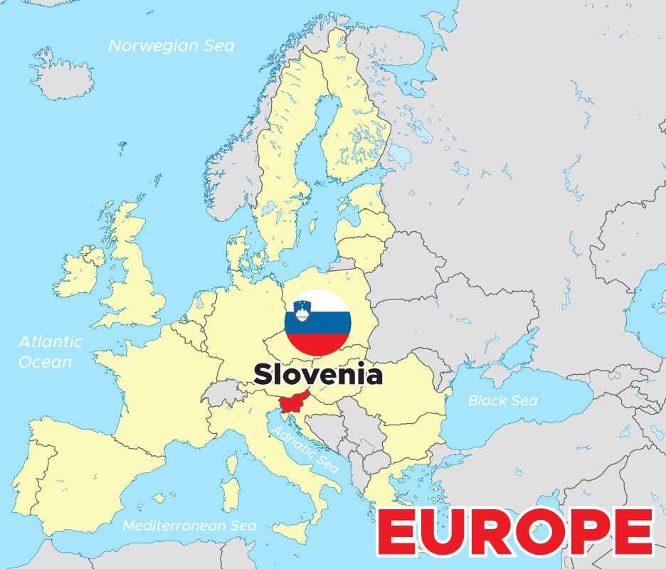 Map of Slovenia