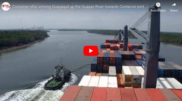 Guayas River - Container Ship