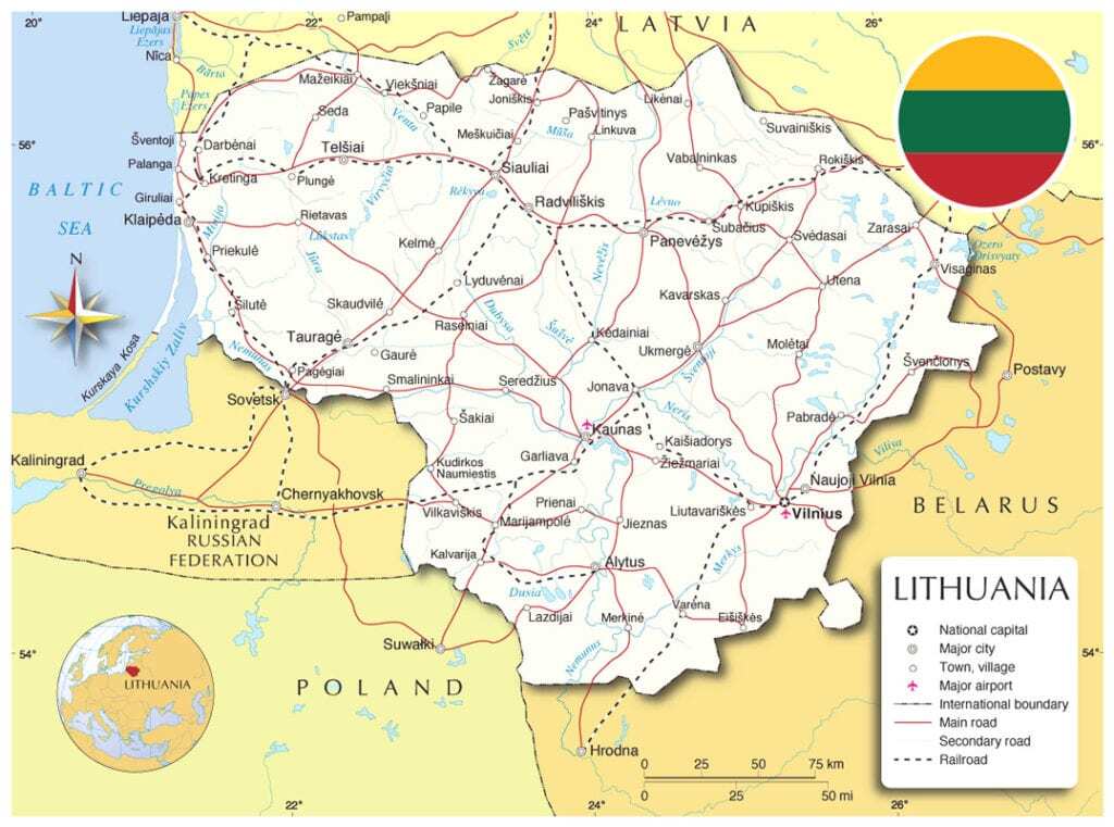 Lithuania Map