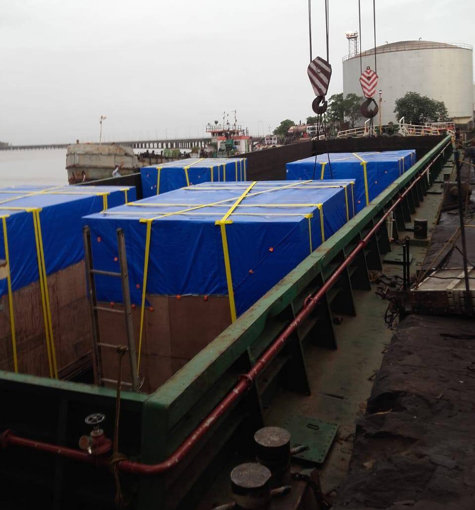 Movement of Machinery from Mumbai to Hamburg via Barge from Mumbai Port to JNPT