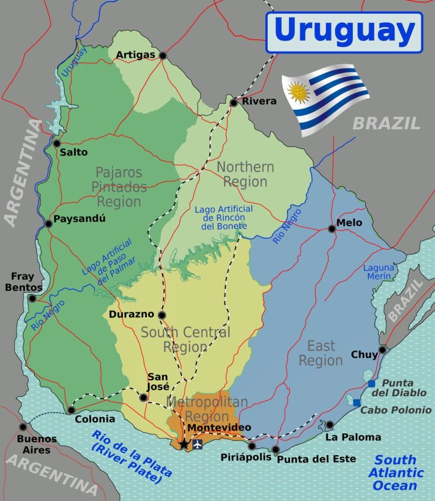 Uruguay Map