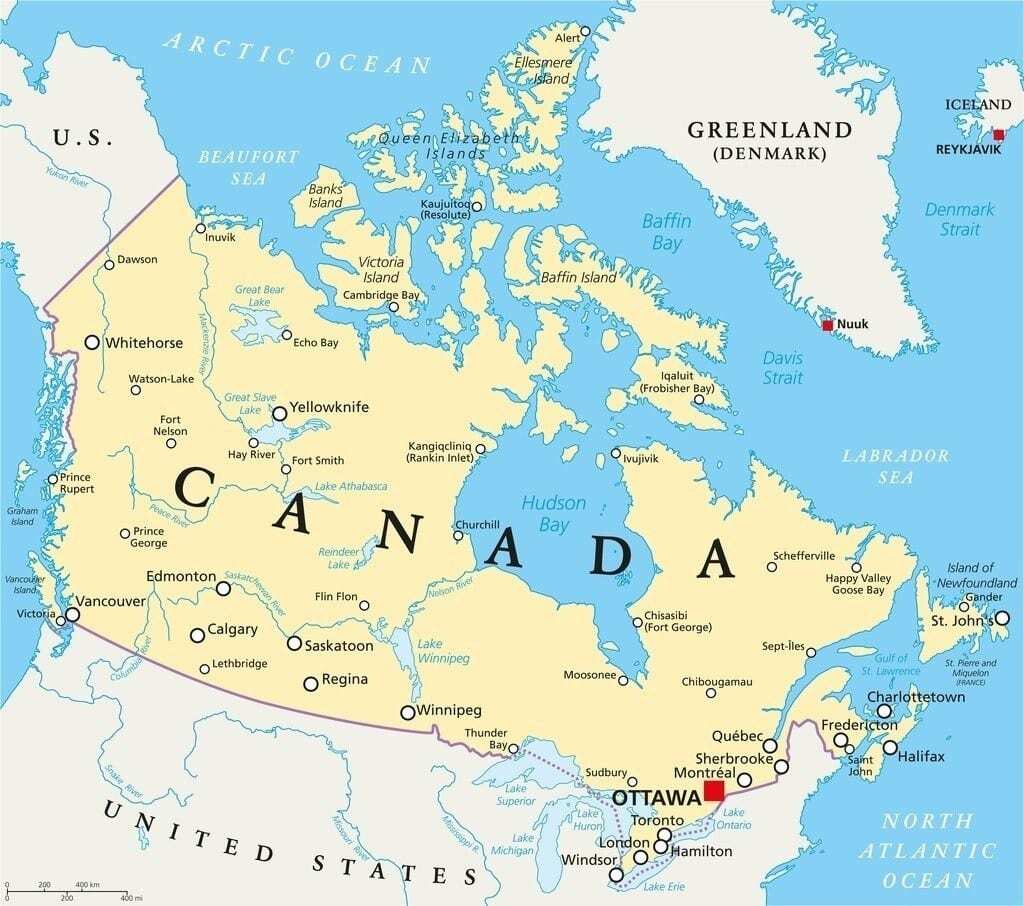 Map of Canada