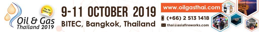 Oil and Gas Thailand 2019, 9-11 October 2019, Bangkok, Thailand