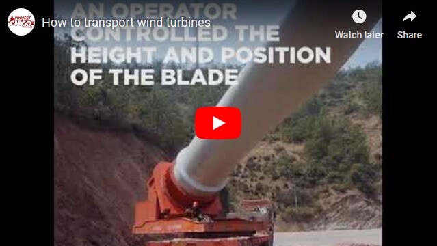 How to transport wind turbines