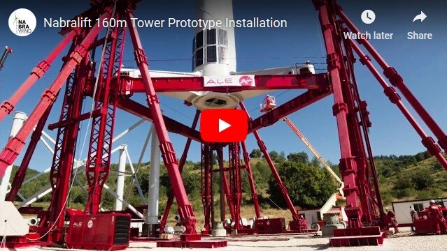 Nabralift 160m Tower Prototype Installation
