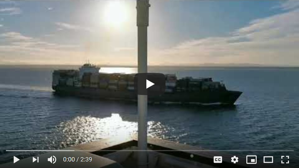 Sunrise near Melbourne and approaching Melbourne onboard mv CMA CGM Melbourne part 2