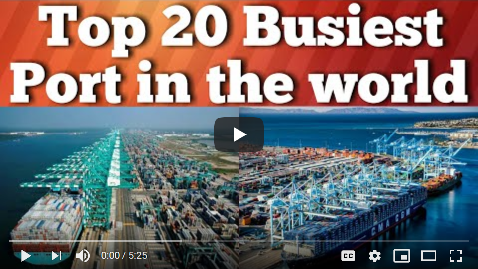 Top 20 Busiest ports in the world