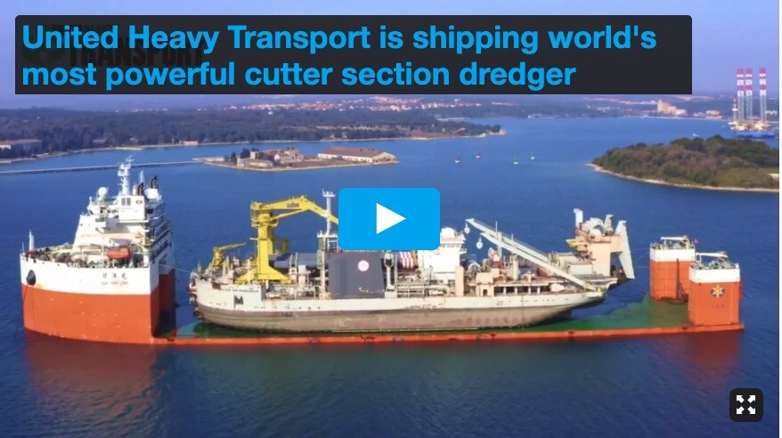 United Heavy Transport is Shipping World’s Most Powerful Cutter Suction Dredger