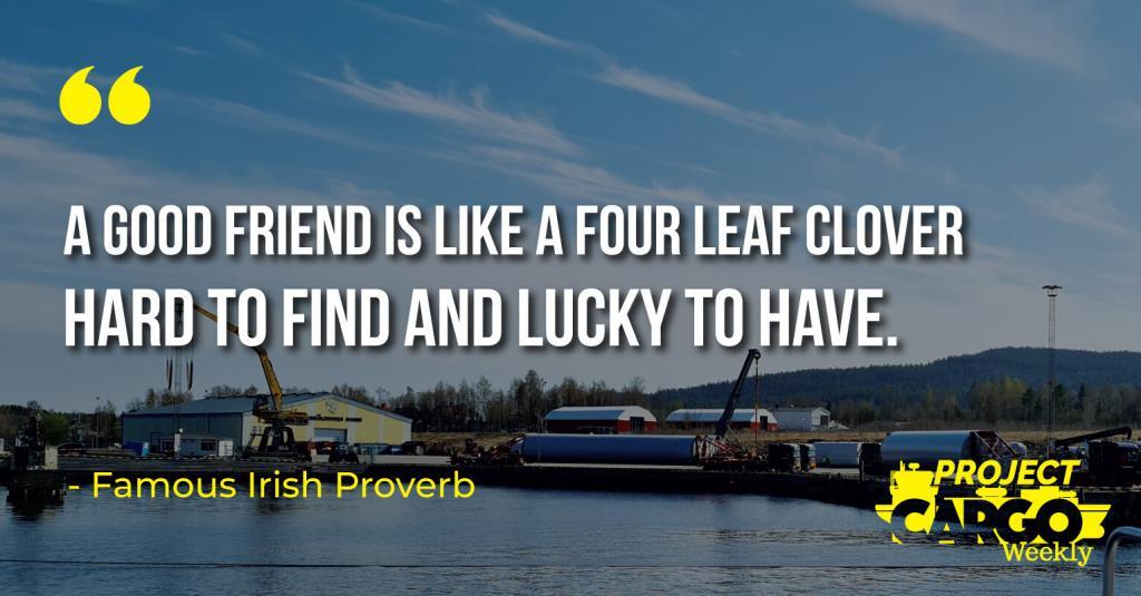 A good friend is like a four leaf clover hard to find and lucky to have.