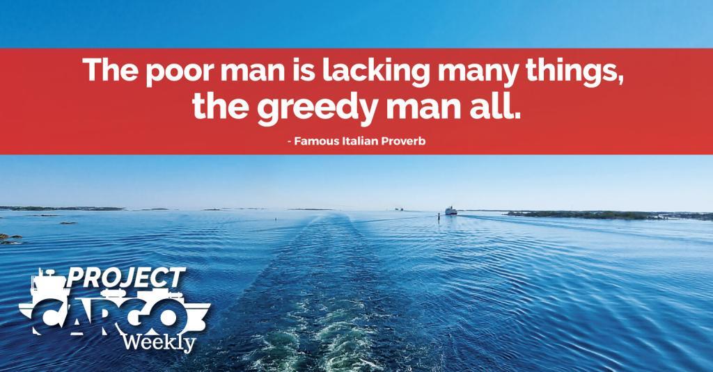 The poor man is lacking many things,  the greedy man all.