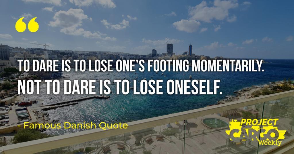 To dare is to lose one’s footing momentarily. Not to dare is to lose oneself.