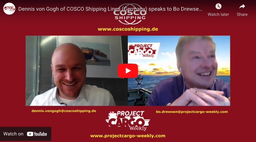 Dennis von Gogh of COSCO Shipping Lines (Germany) 