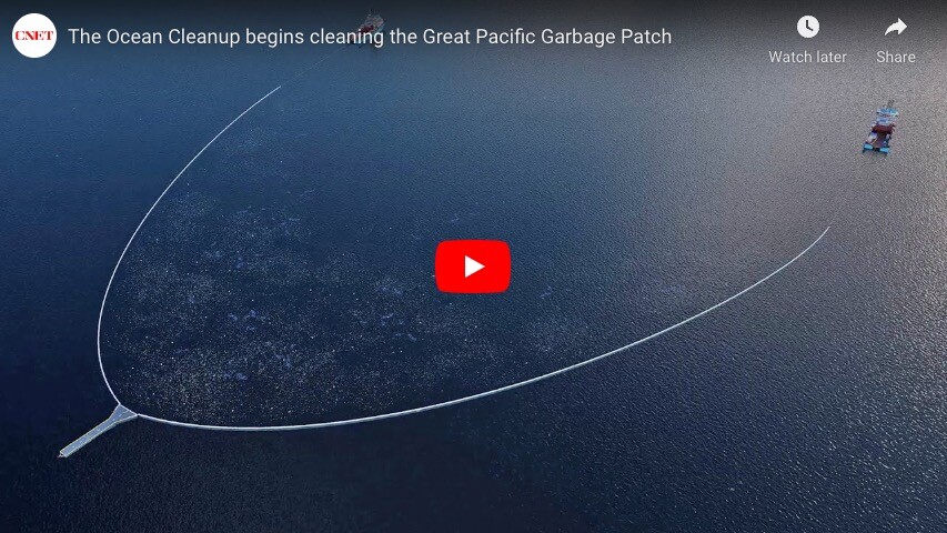 The Ocean Cleanup begins cleaning the Great Pacific Garbage Patch