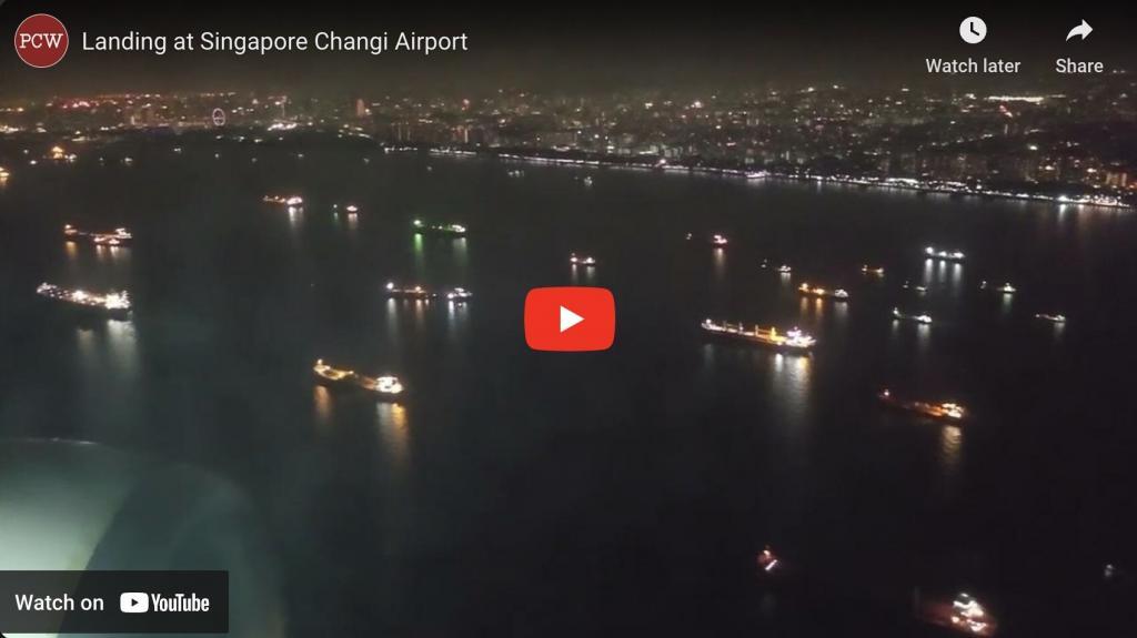 Video - Landing at Singapore Changi Airport

