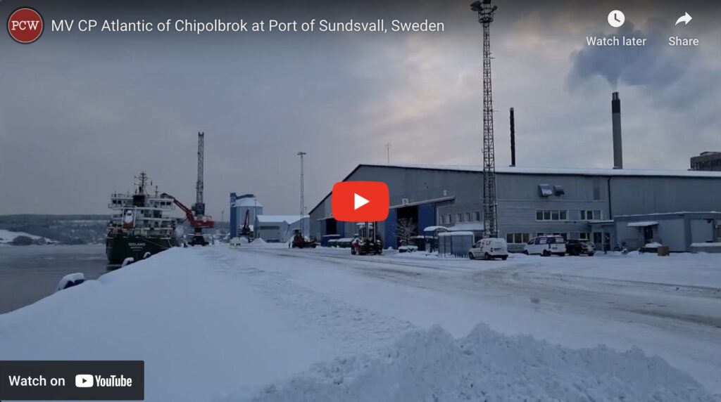 MV CP Atlantic of Chipolbrok at Port of Sundsvall, Sweden